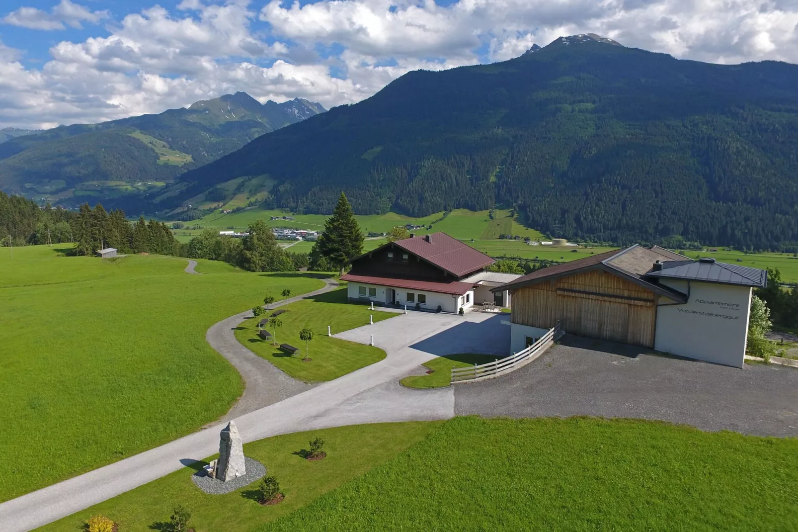 Gut Vorderstallberg-Aussicht Sommer