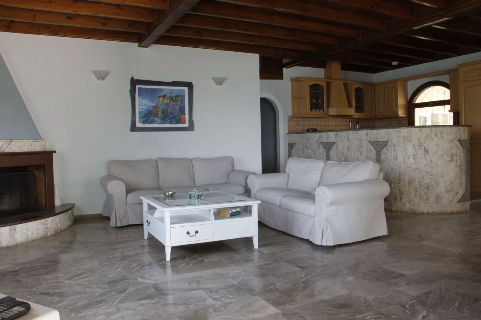 Yialos Villa-Living room