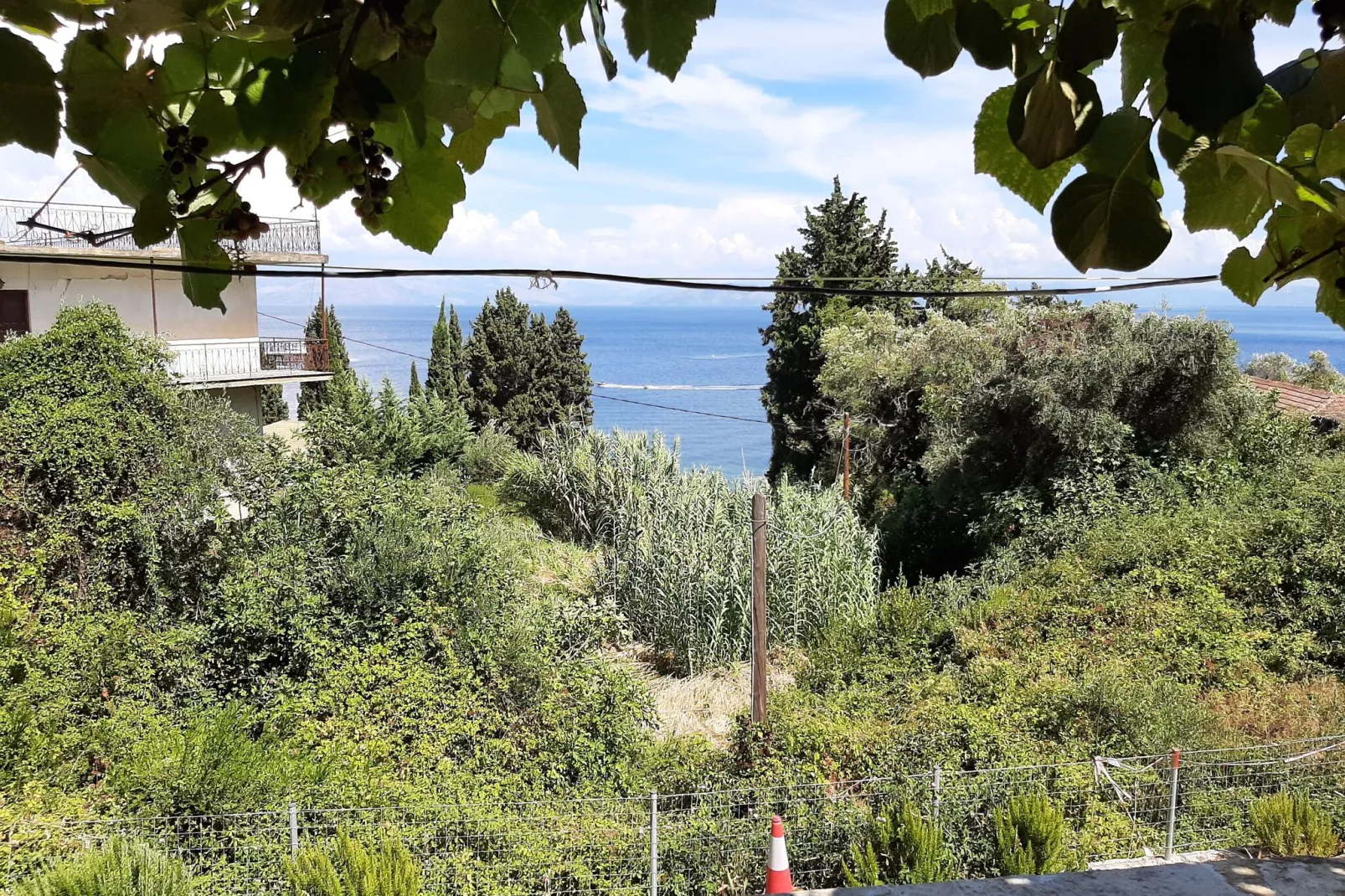 Andromaches Apartments Studio-Aussicht Sommer