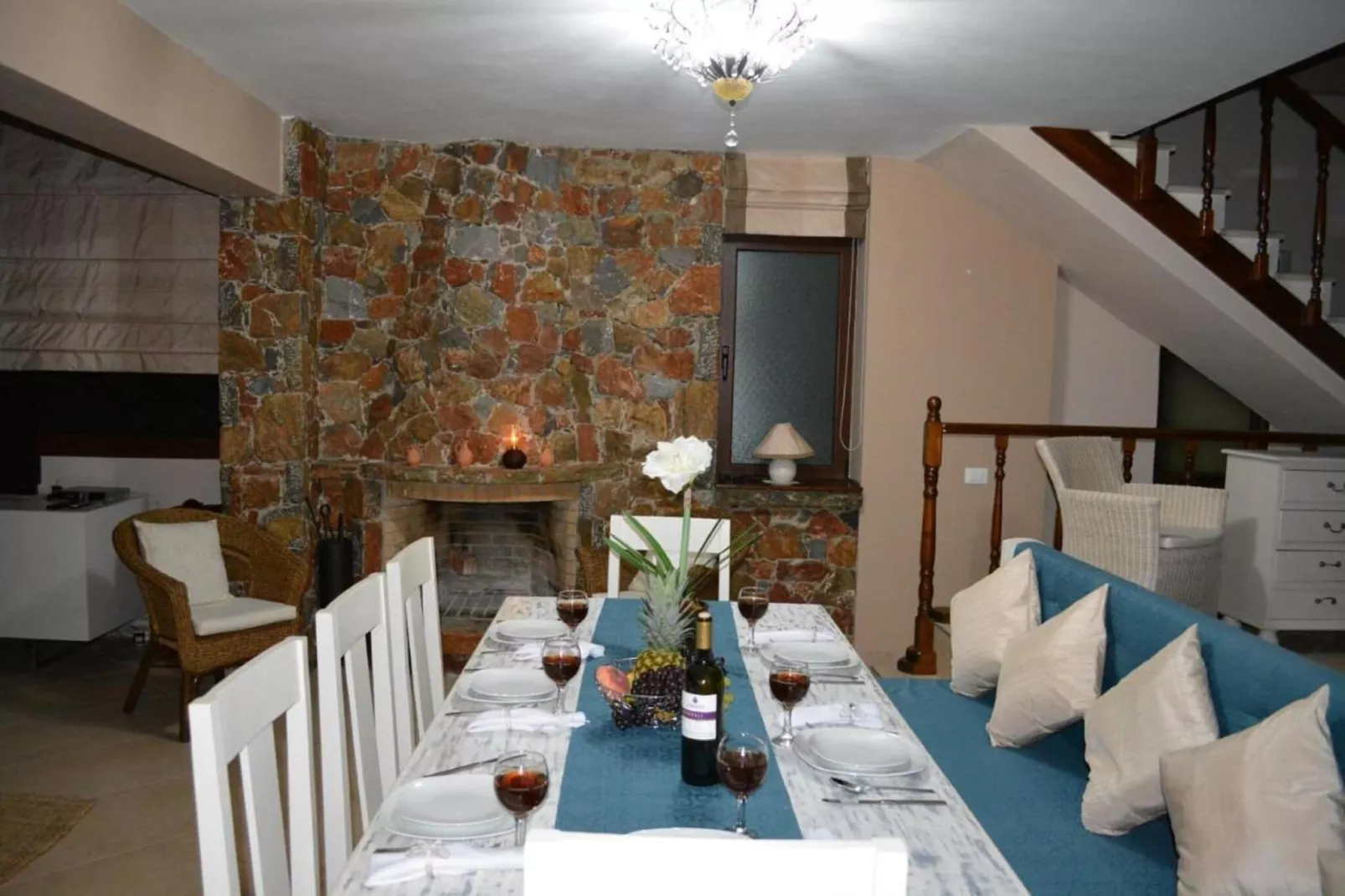 Elounda Plaka Luxury Villa-Salle à manger