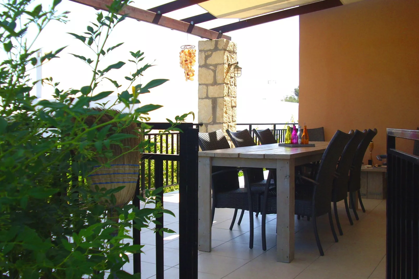 Villa in Loutra-Terrace balcony