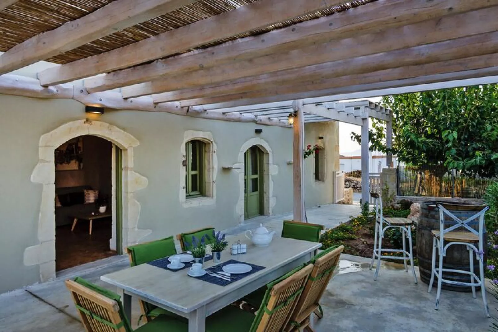 Holiday home, Kastellos-Villa Leonanto-Terrasse