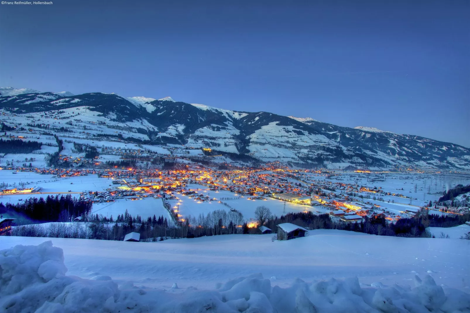 Oberkranzhof-Vue d'hiver