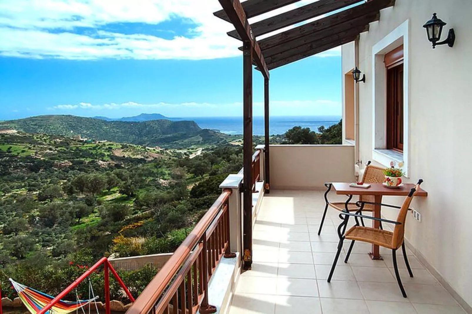 Villa, Triopetra-Villa Stefania-Terrassenbalkon