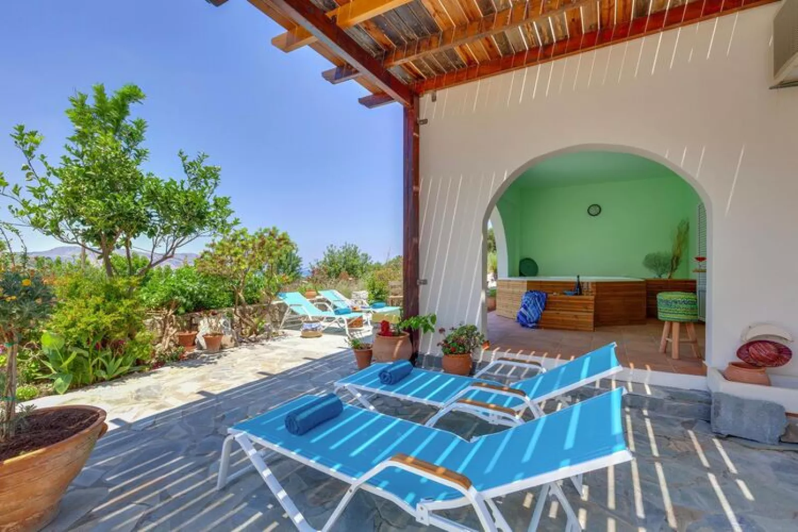 Holiday home, Kavallos-Villa Kallisti-Artemis-Terrasse