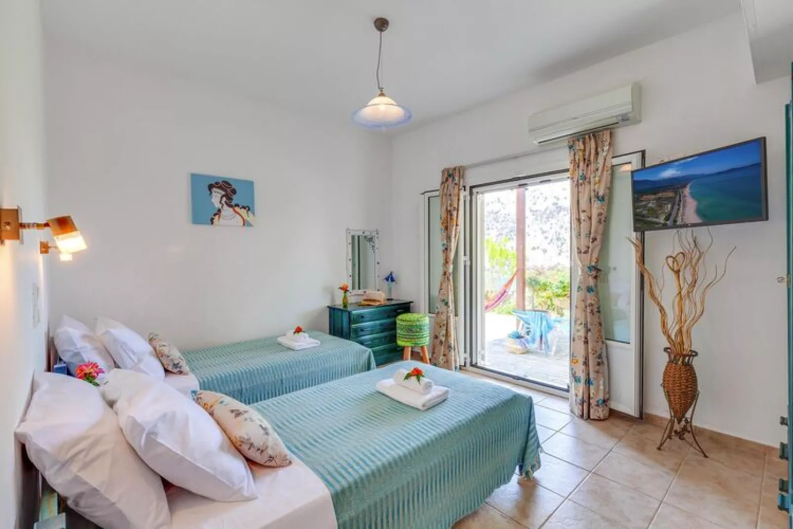 Holiday home, Kavallos-Villa Kallisti-Artemis-Schlafzimmer