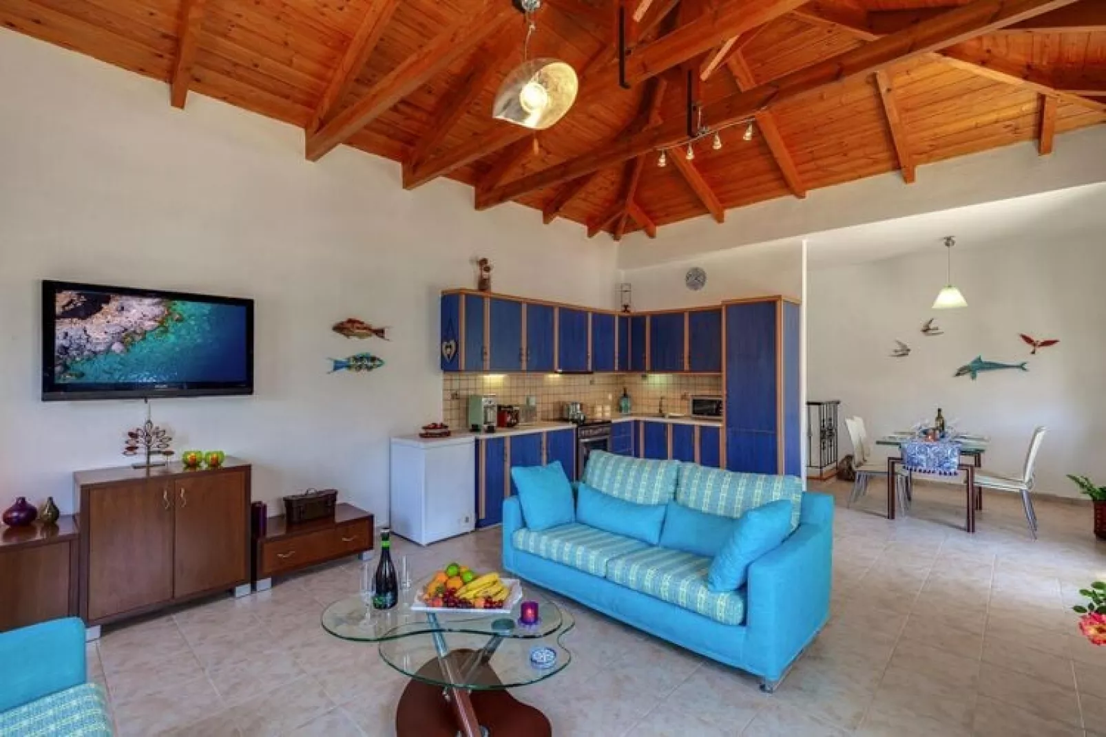Holiday home, Kavallos-Villa Kallisti-Artemis-Wohnzimmer