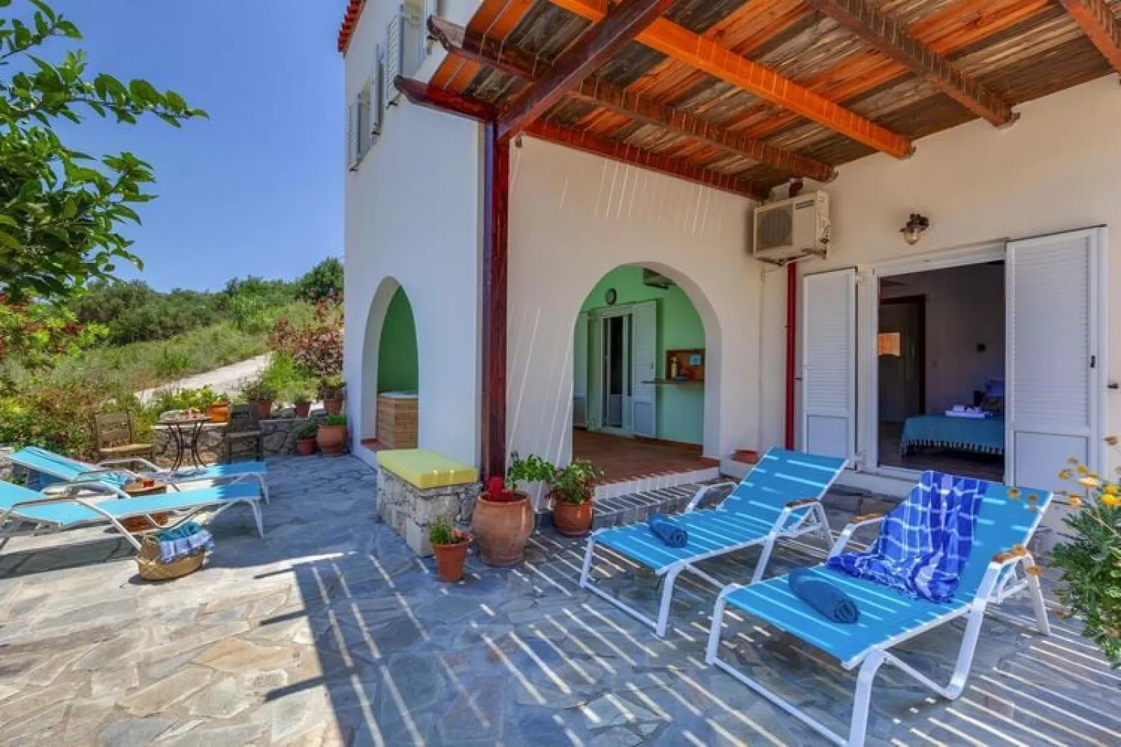 Holiday home, Kavallos-Villa Kallisti-Artemis-Terrasse