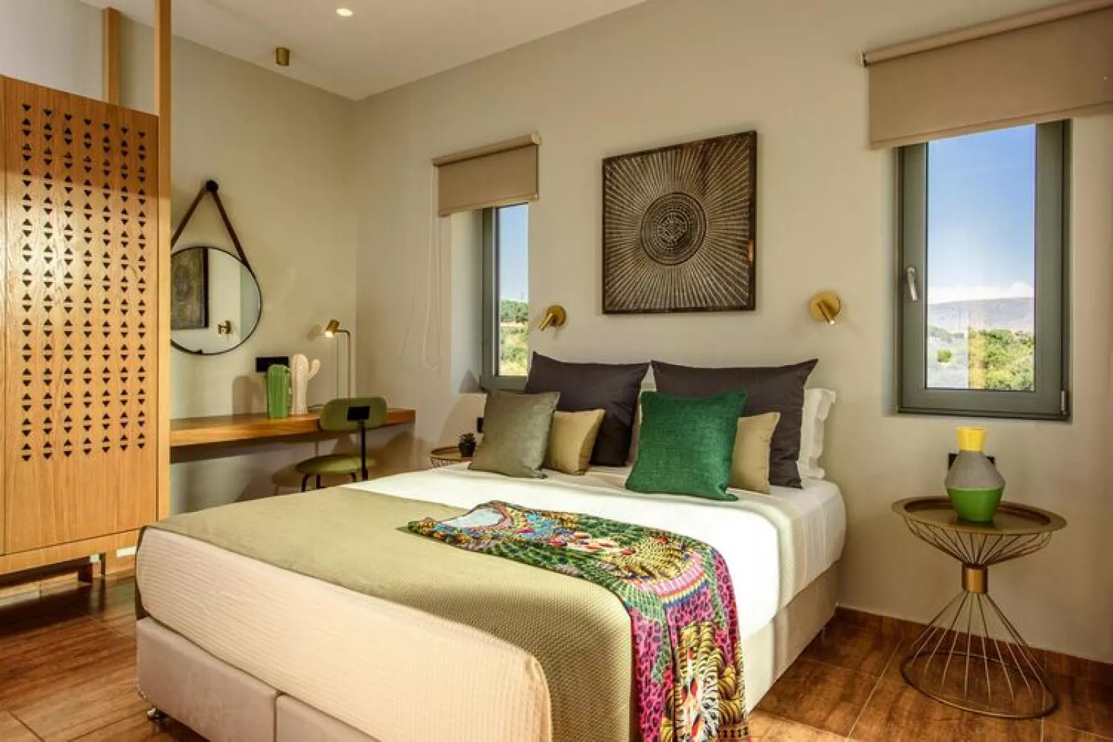 Caldera Theros Villas Chersonissos-3-bedroom villa with private pool-Bedroom
