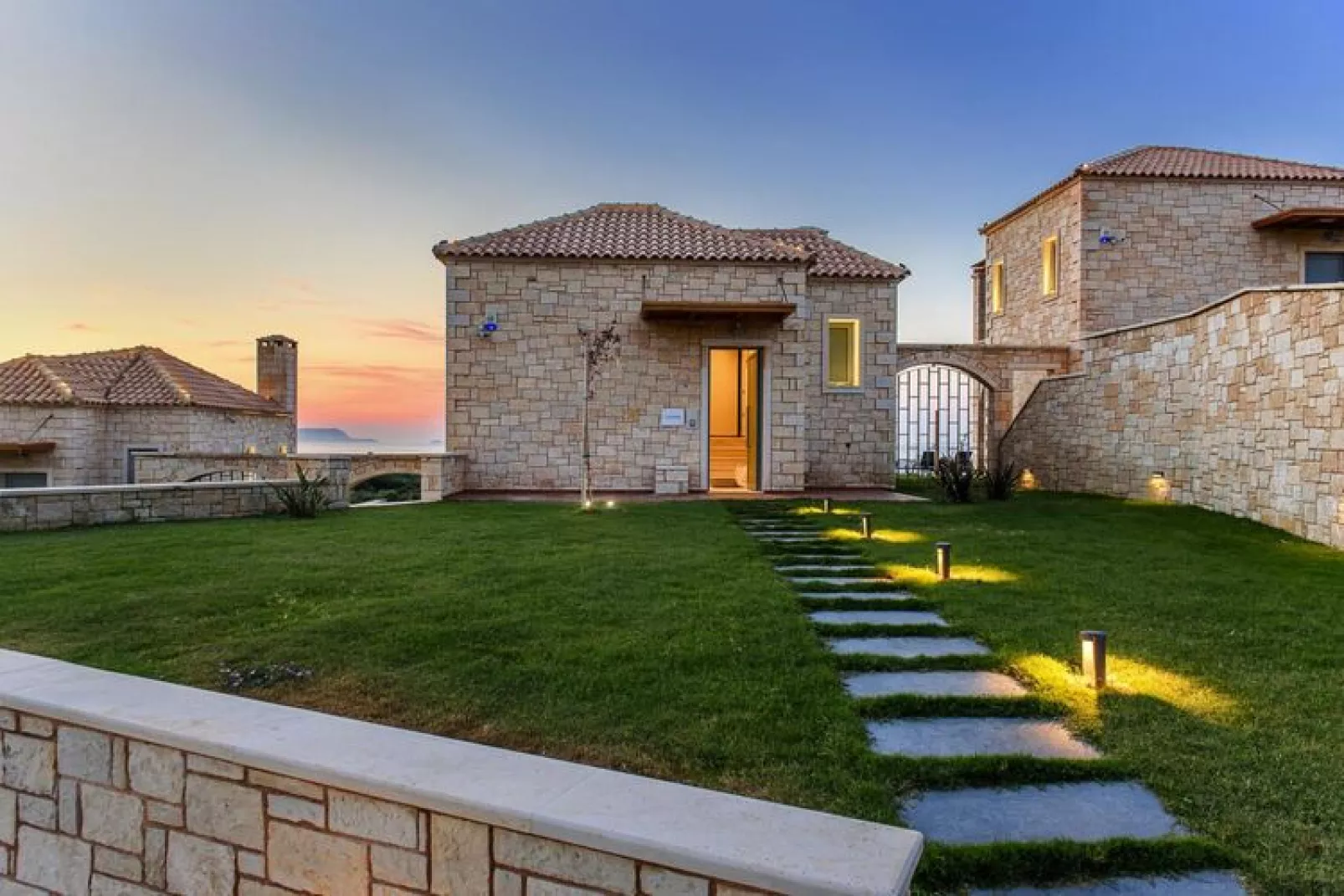 Caldera Theros Villas Chersonissos-3-bedroom villa with private pool-Exterior summer