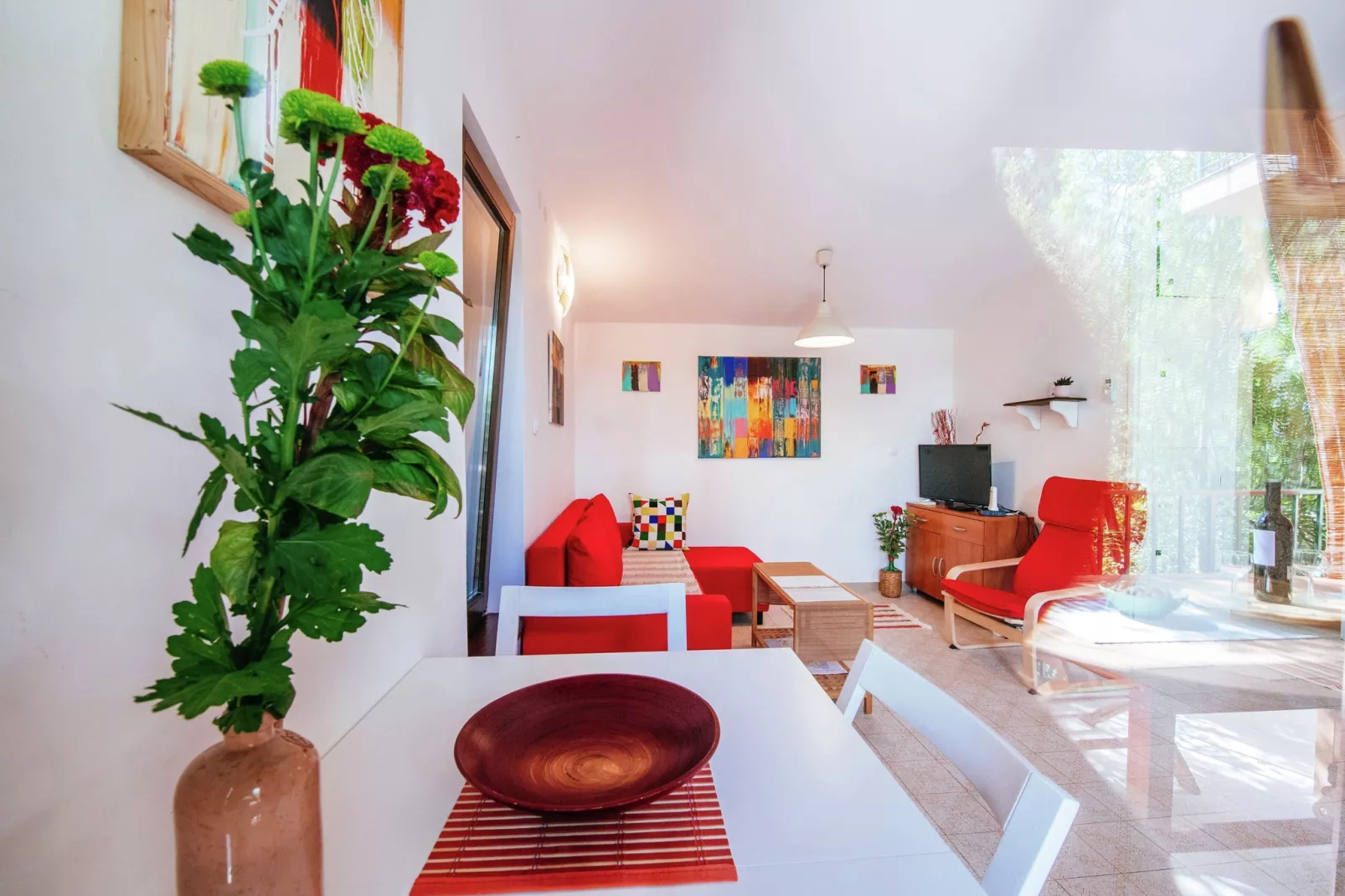 Beachfront  house Dunja-Dining room