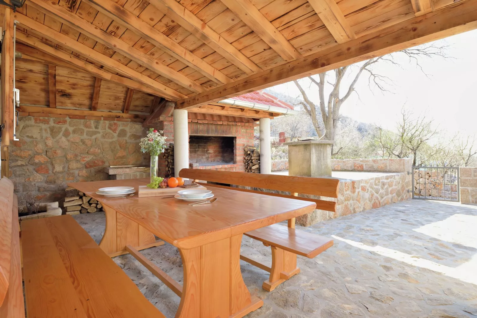 Stone house Martelina-Balcon-terrasse
