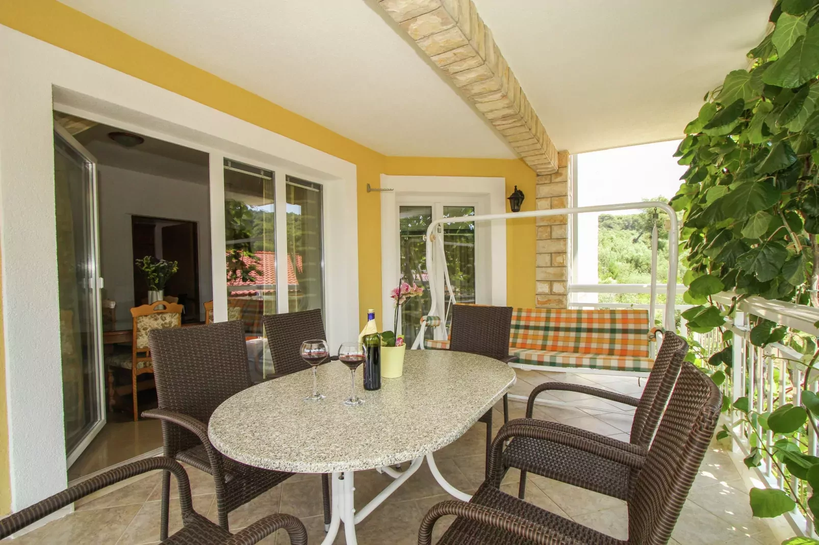 Apartment Petra-Terrace balcony