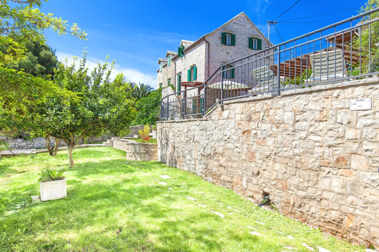 Villa Bonaca-Gardens summer