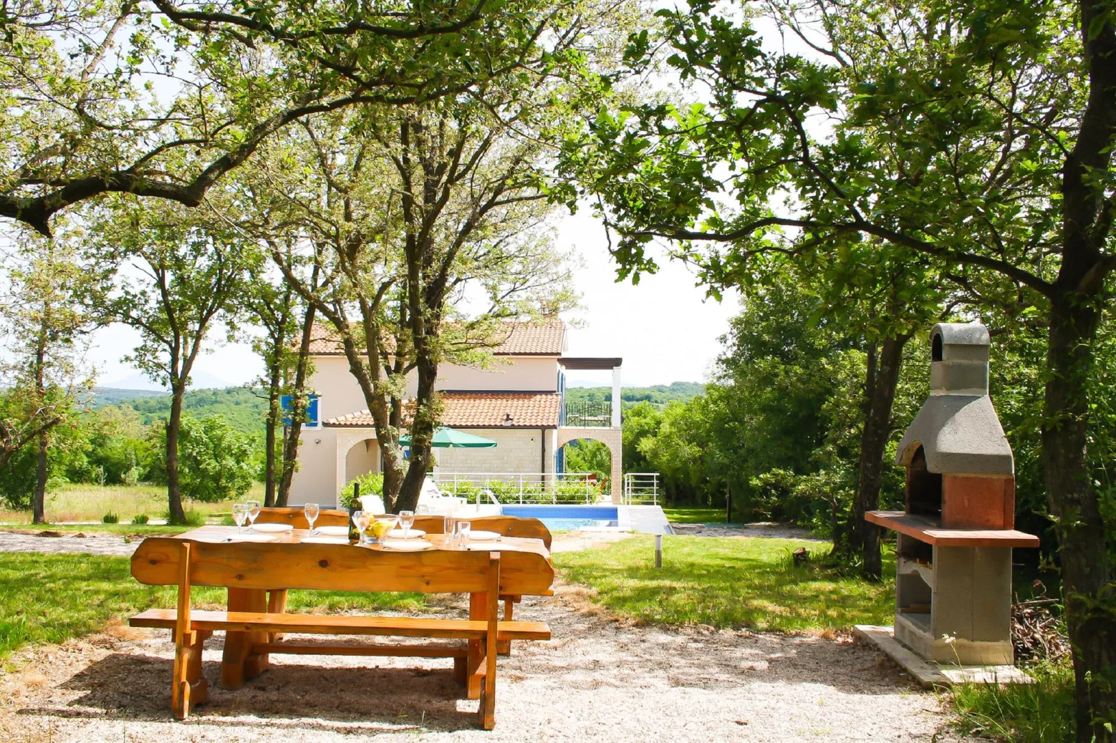 Villa Nika-Außenbereich Sommer