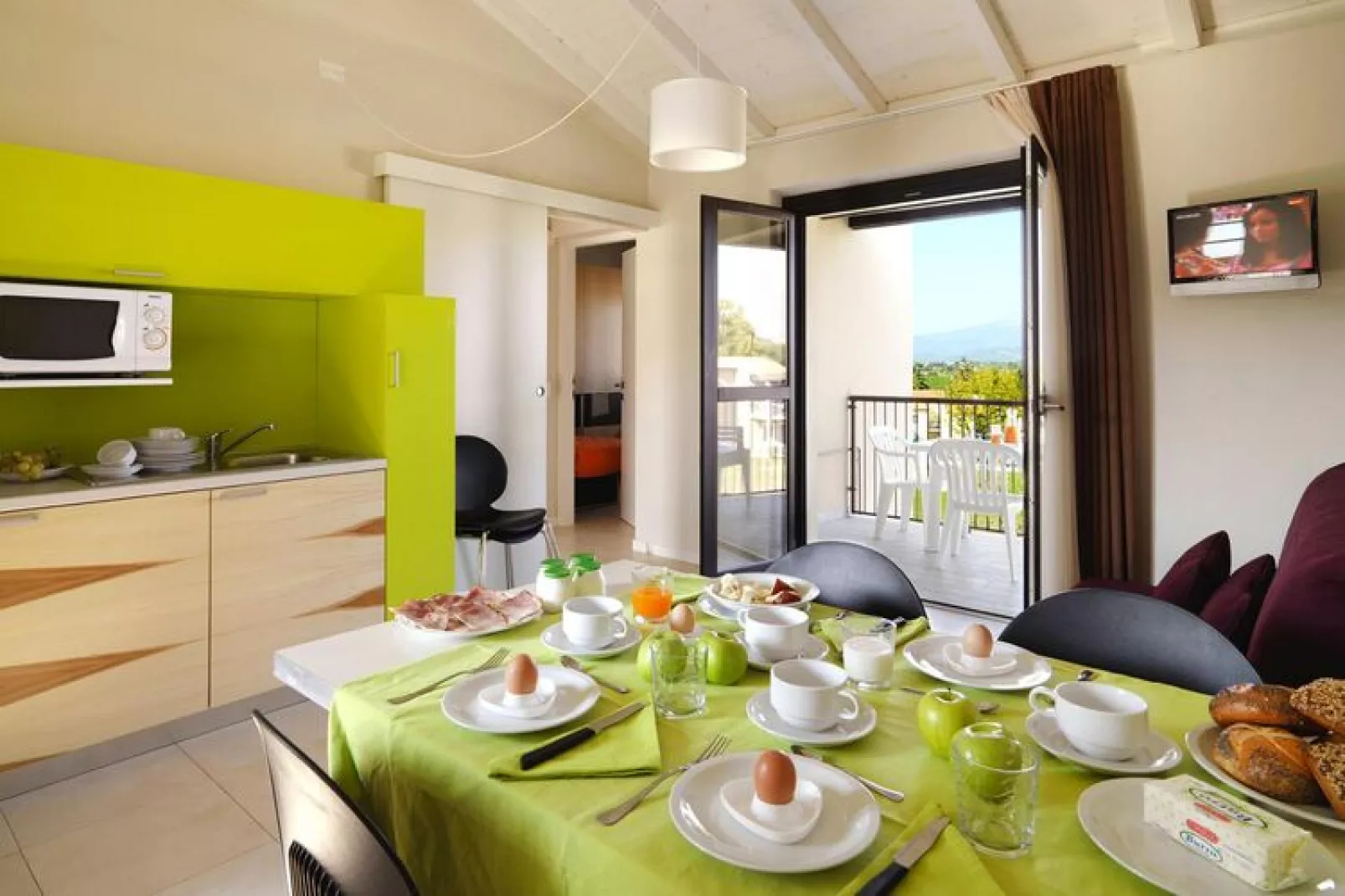Residence Belvedere Village Castelnuovo del Garda-trilocale Std-Wohnzimmer