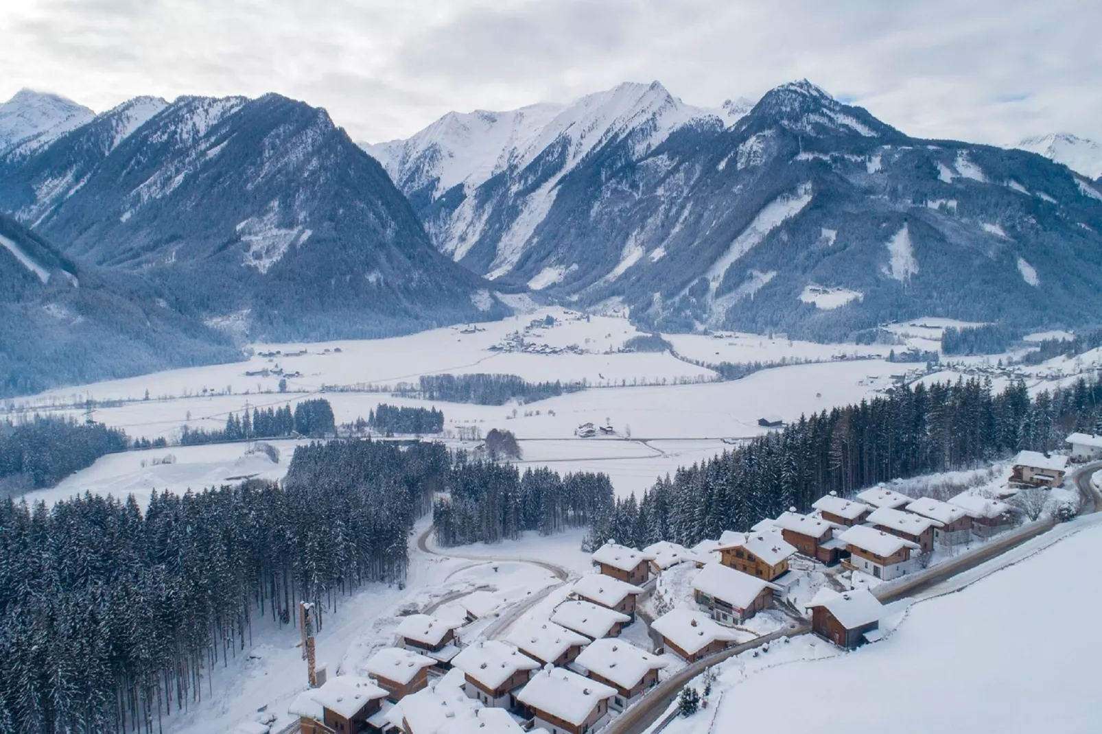 Nationalpark Chalet Dreiherrenspitze-Aussicht Winter