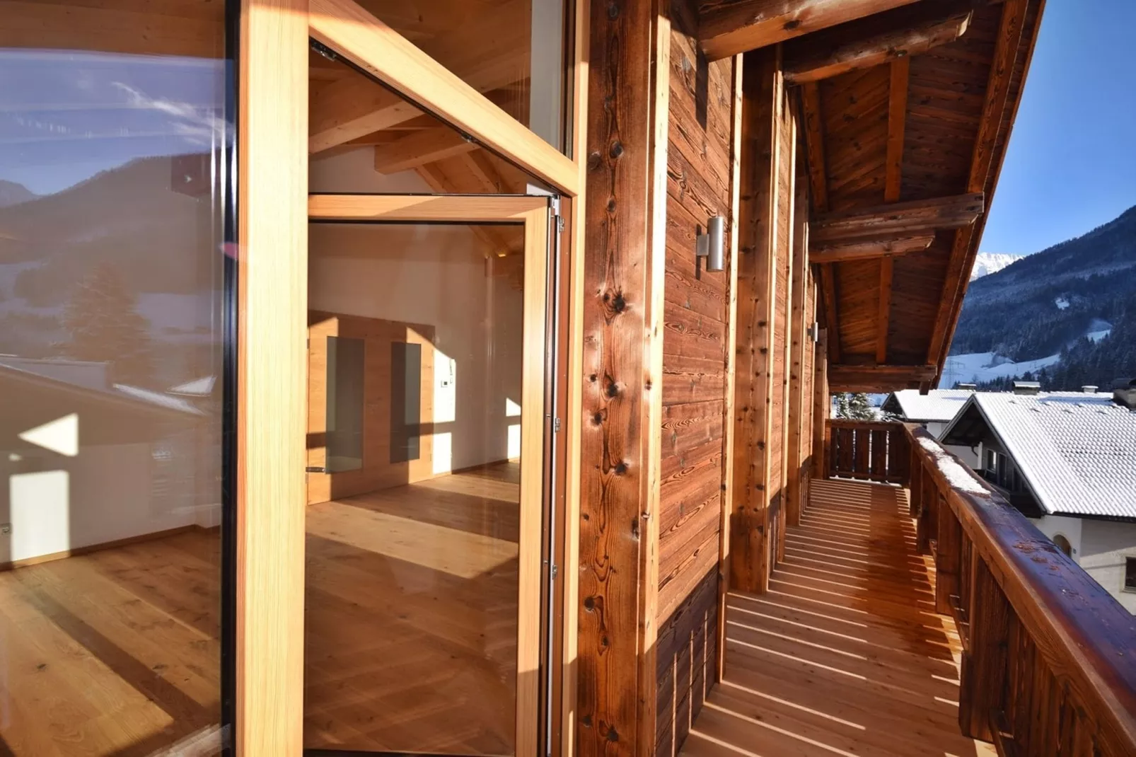 Chalet Bergerblick Wildkogel Arena-Balcon-terrasse