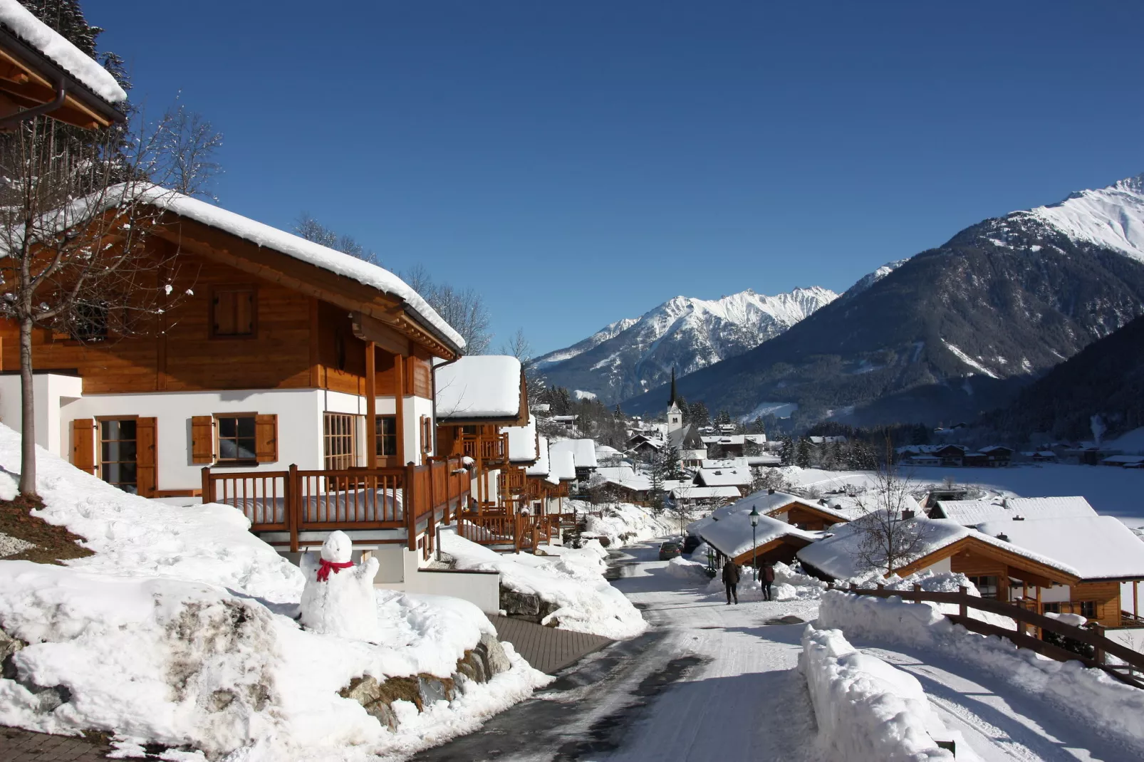 Chalets im Wald-View winter