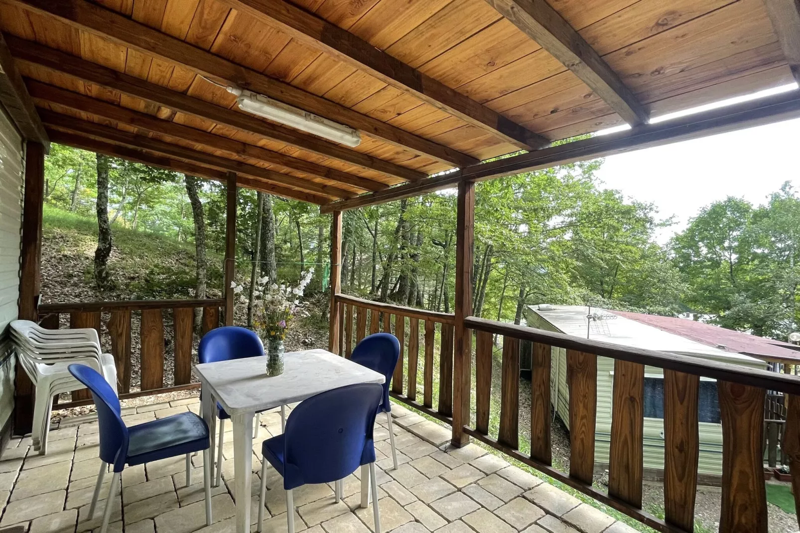 La Verna Mobil Home-Terrace balcony