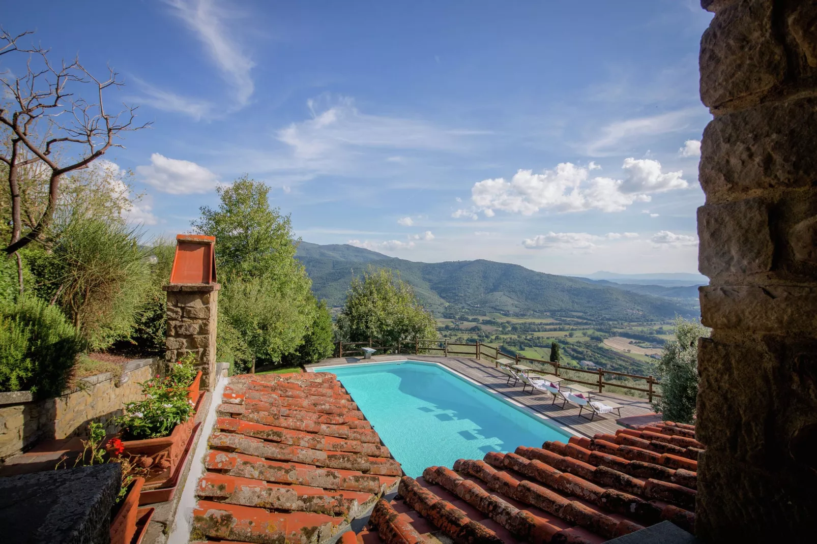 Villa la Foce-View summer