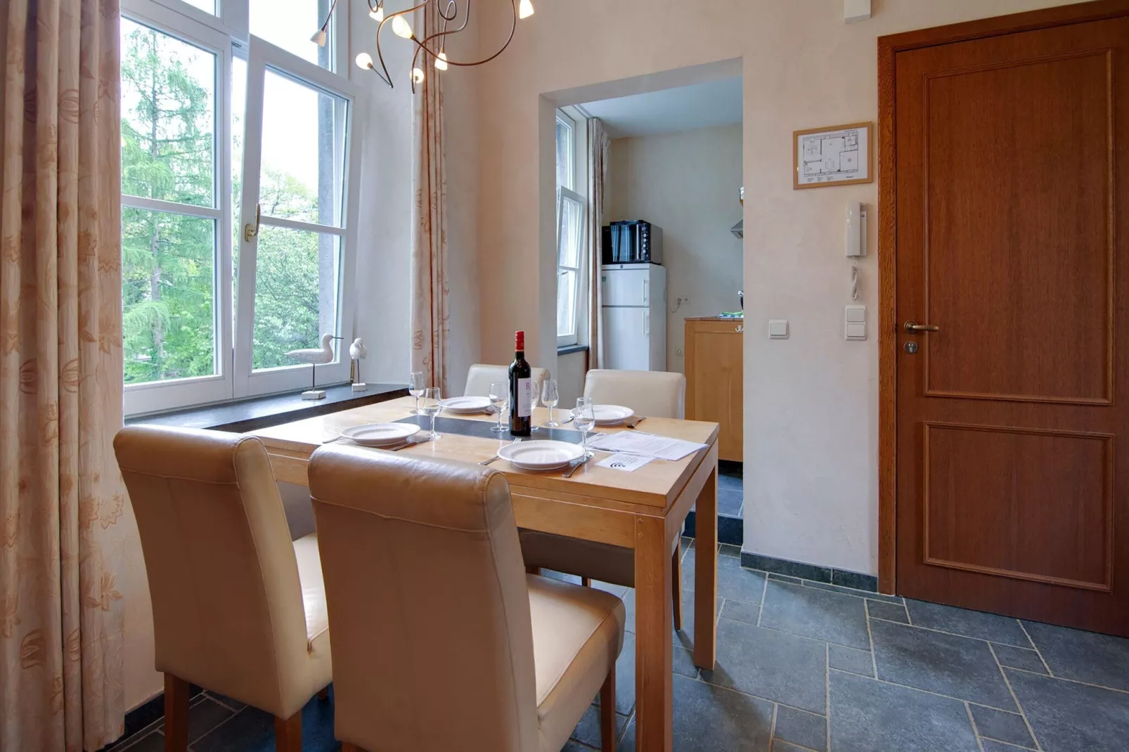 Appartement voor vier Domain Château Dieupart-Esszimmer