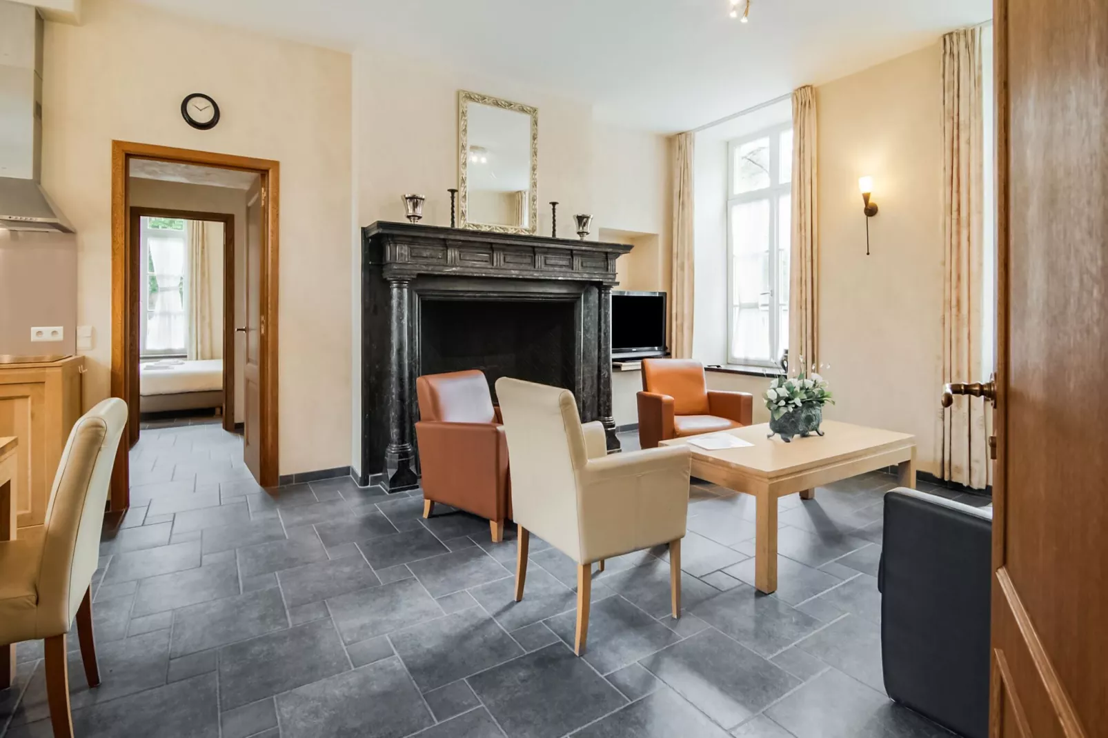 Appartement voor zes Domain Château Dieupart-Living room