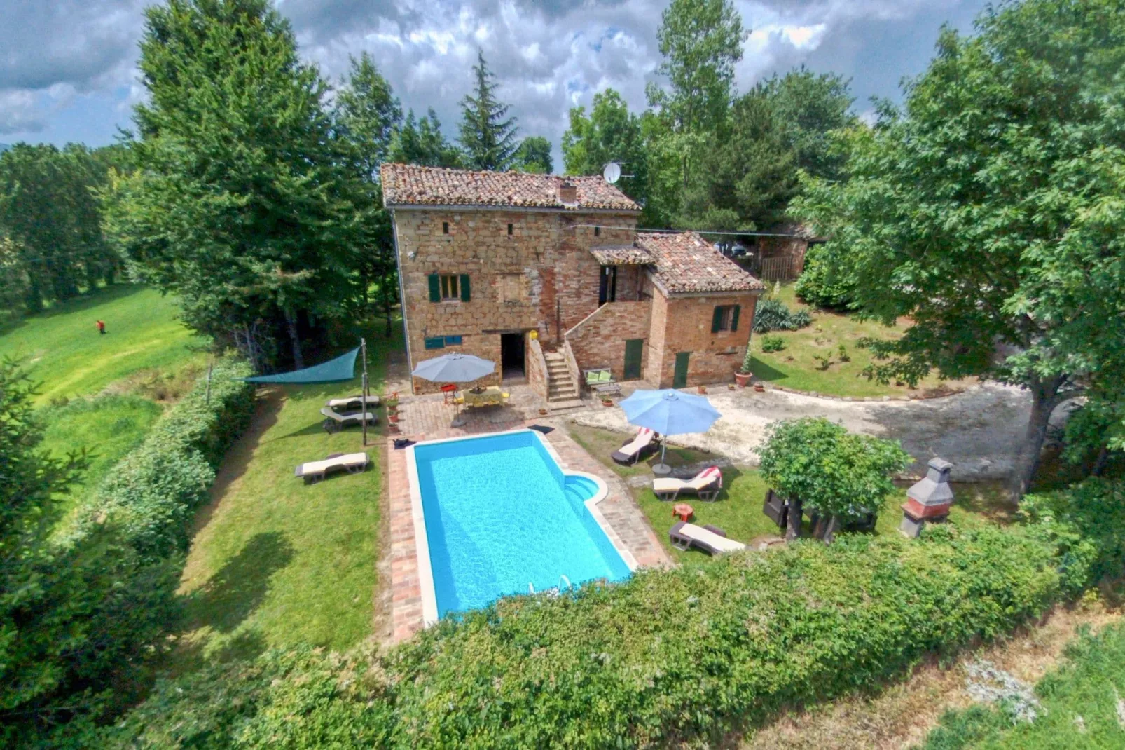 Villa Faggio-Gärten Sommer