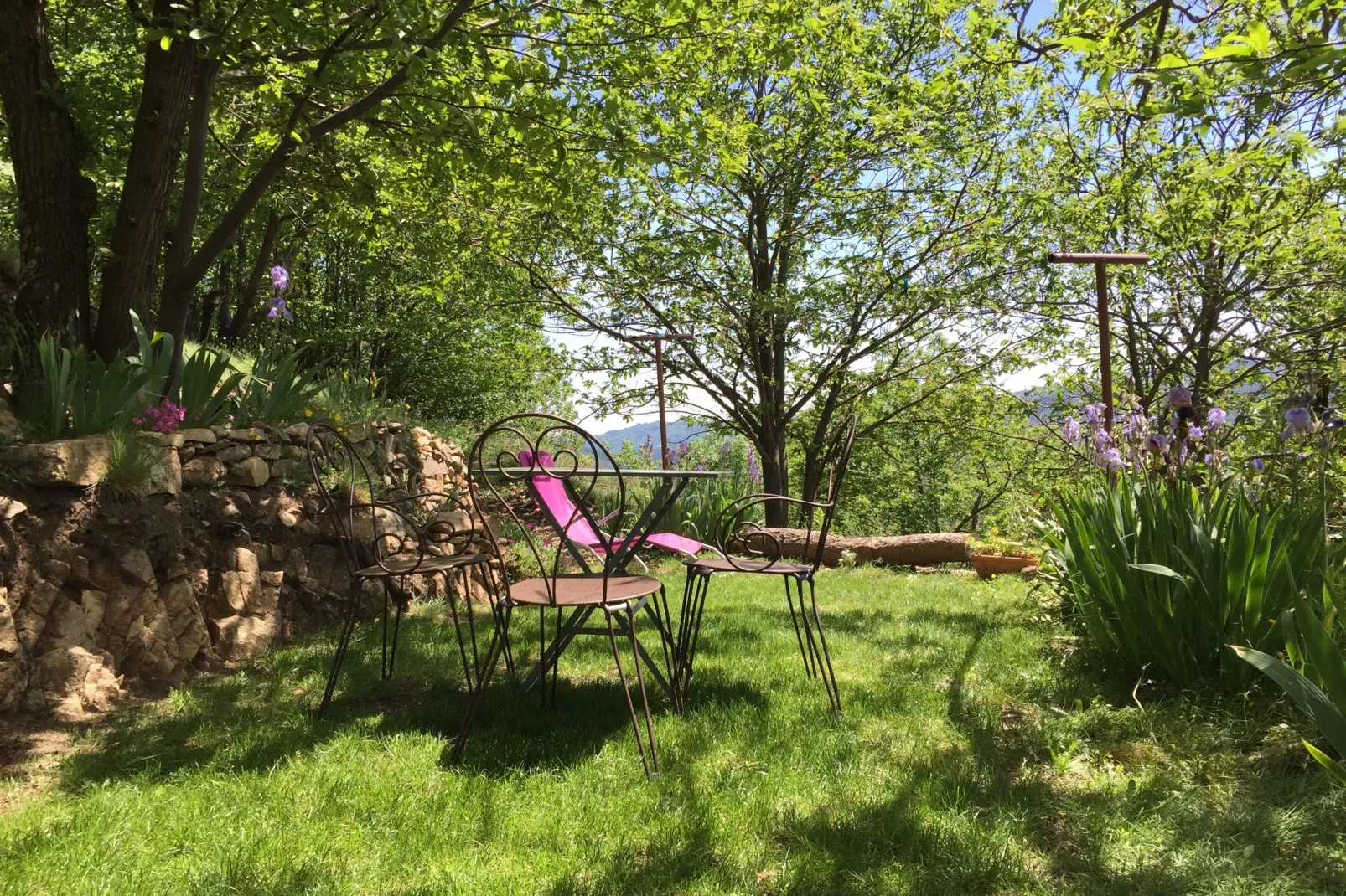 Maison de vacances - Saint-Pierre-de-Colombier-Terrassenbalkon
