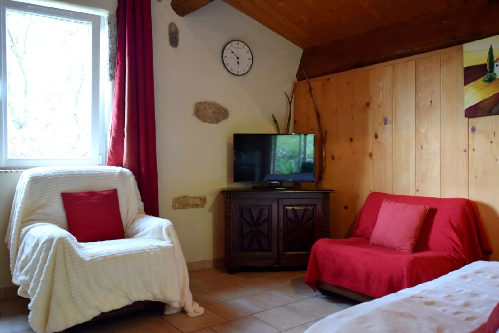 Maison de vacances - Saint-Pierre-de-Colombier-Wohnzimmer