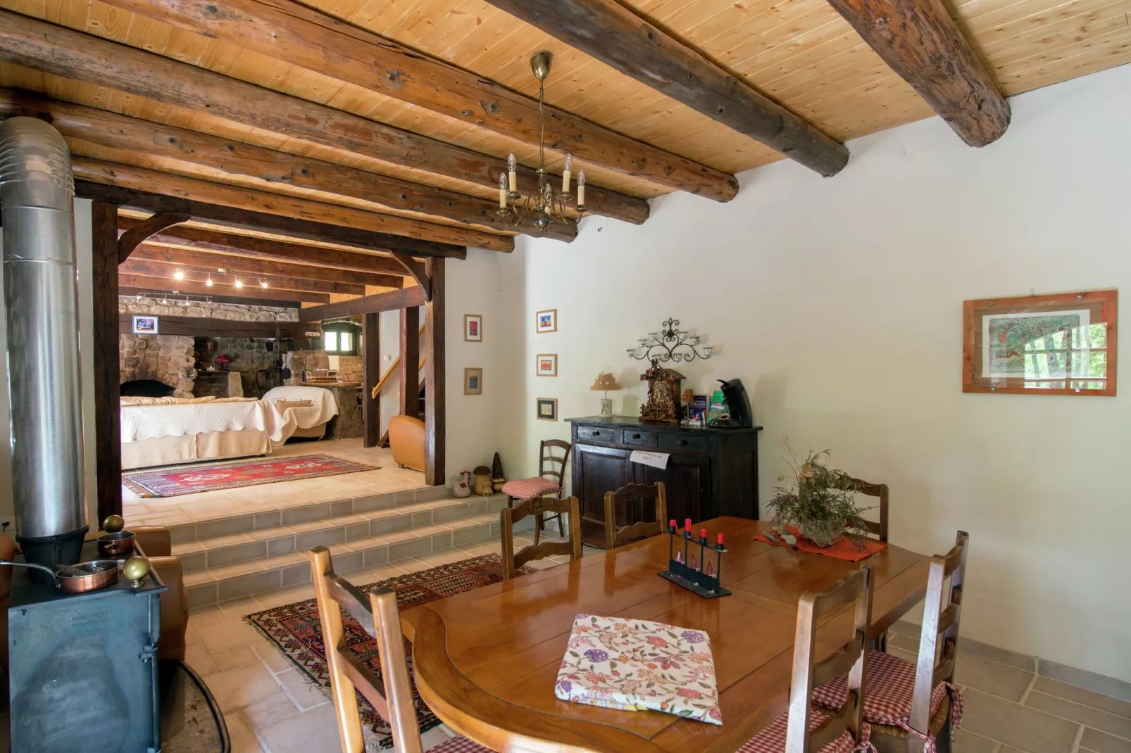 Maison de vacances - St Pierre Sur Doux-Dining room