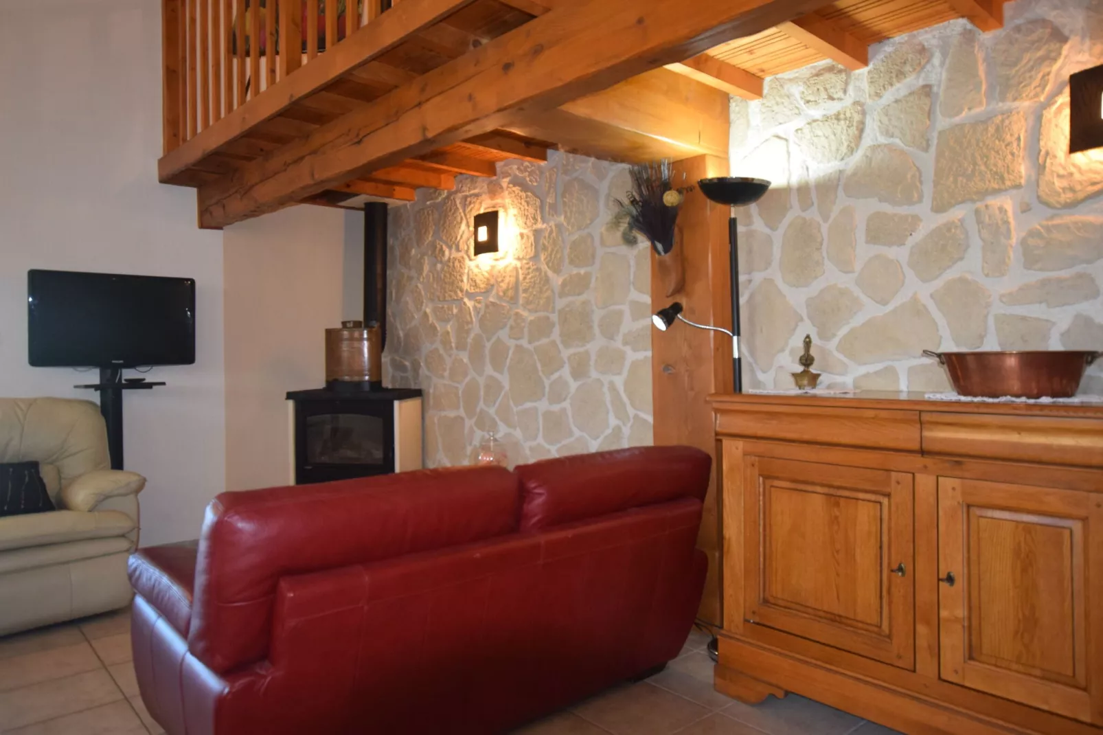 Maison de village-Living room