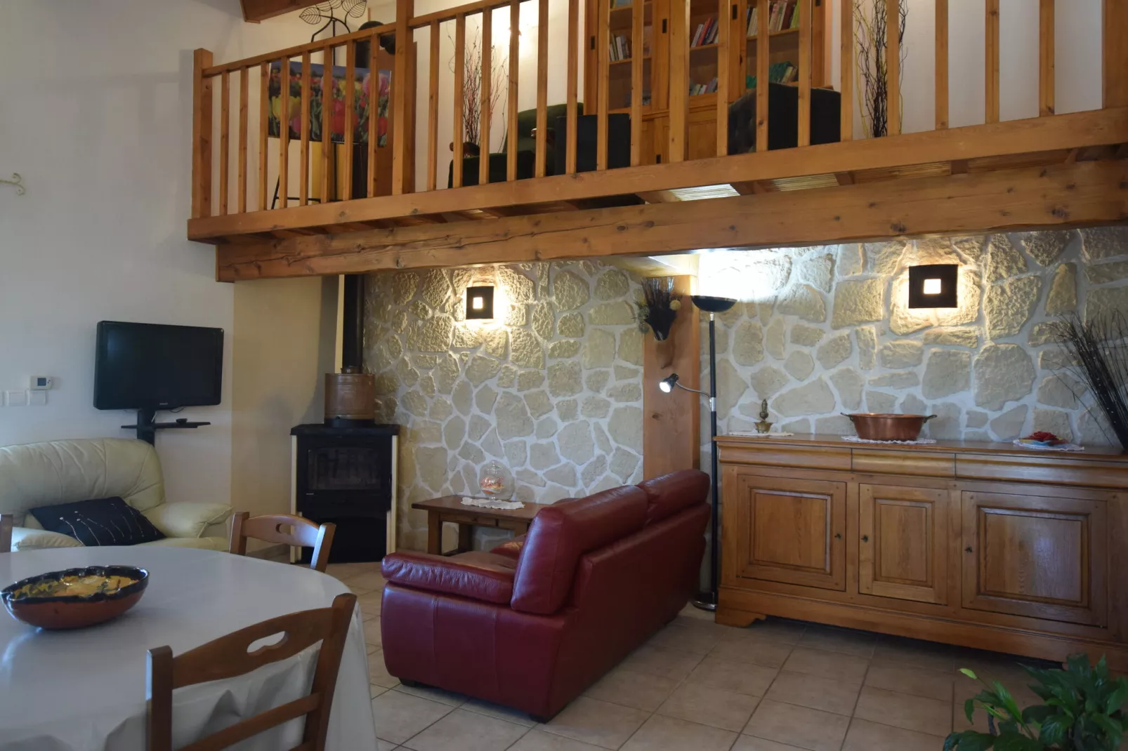 Maison de village-Living room