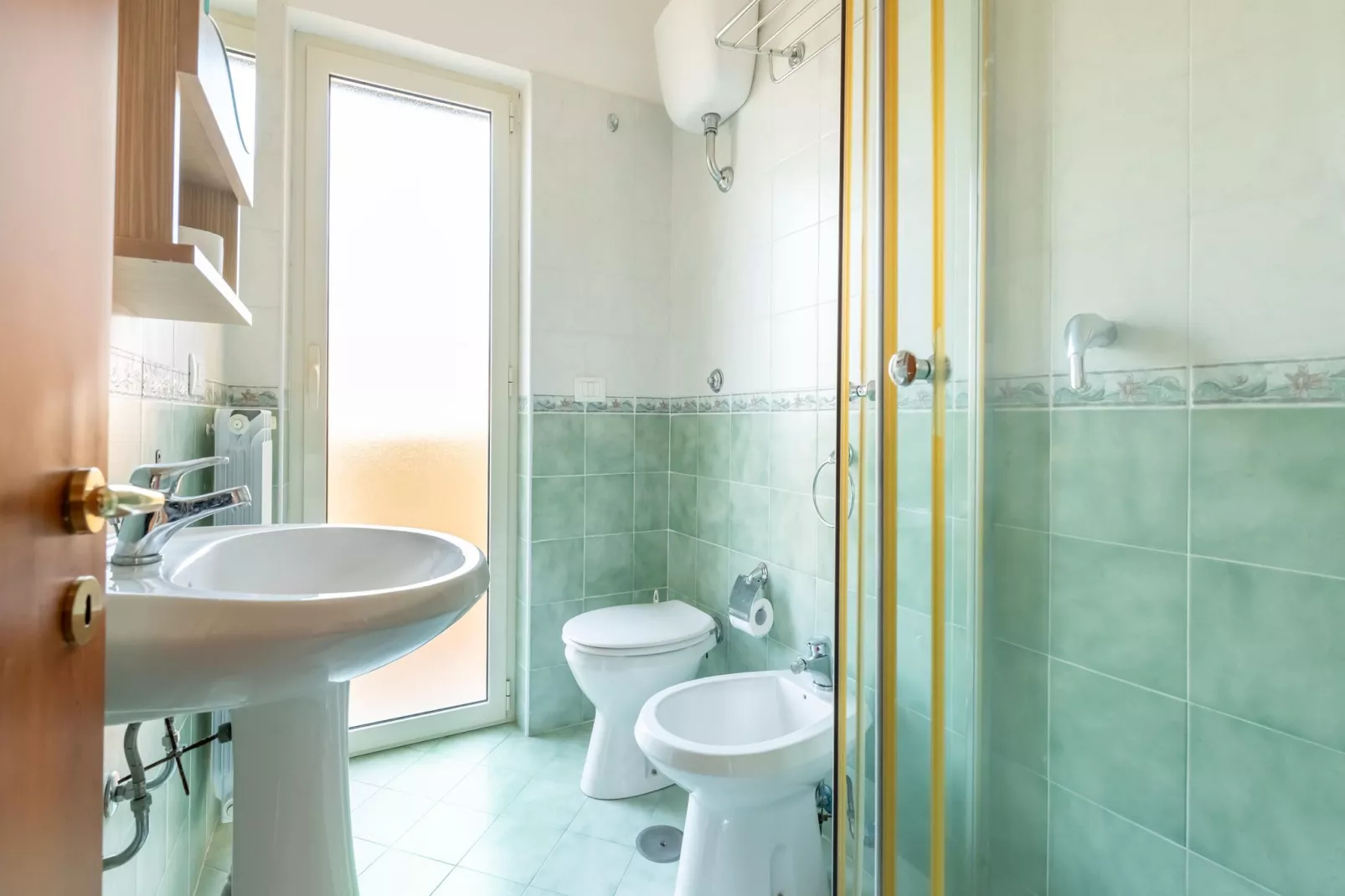 Conca degli Dei con giardino-Badezimmer