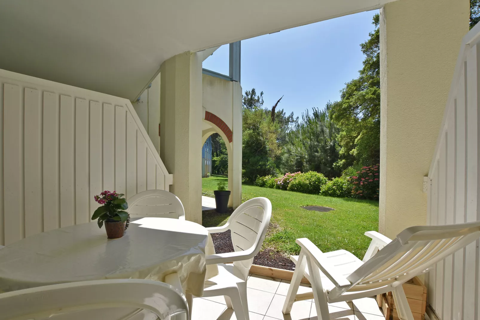 Appartement entre Golf et Océan-Terrassenbalkon