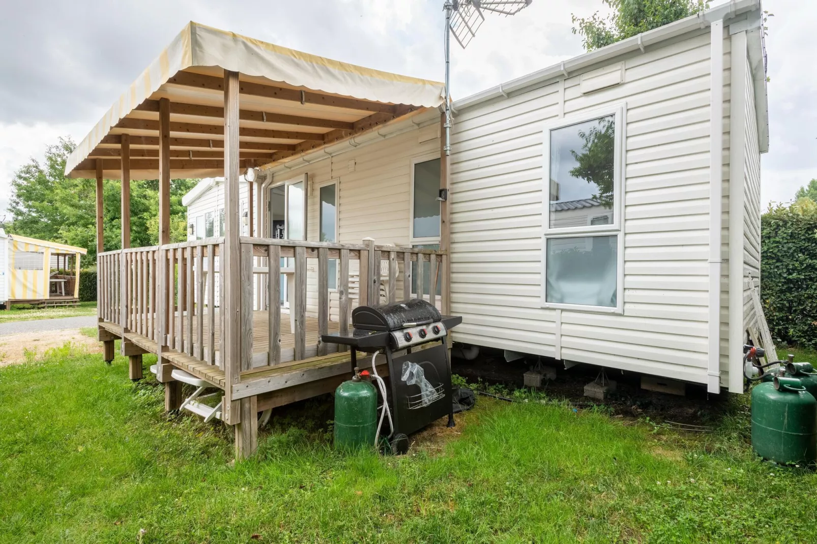 Mobilhome Excellence 6 personnes-Außenbereich Sommer