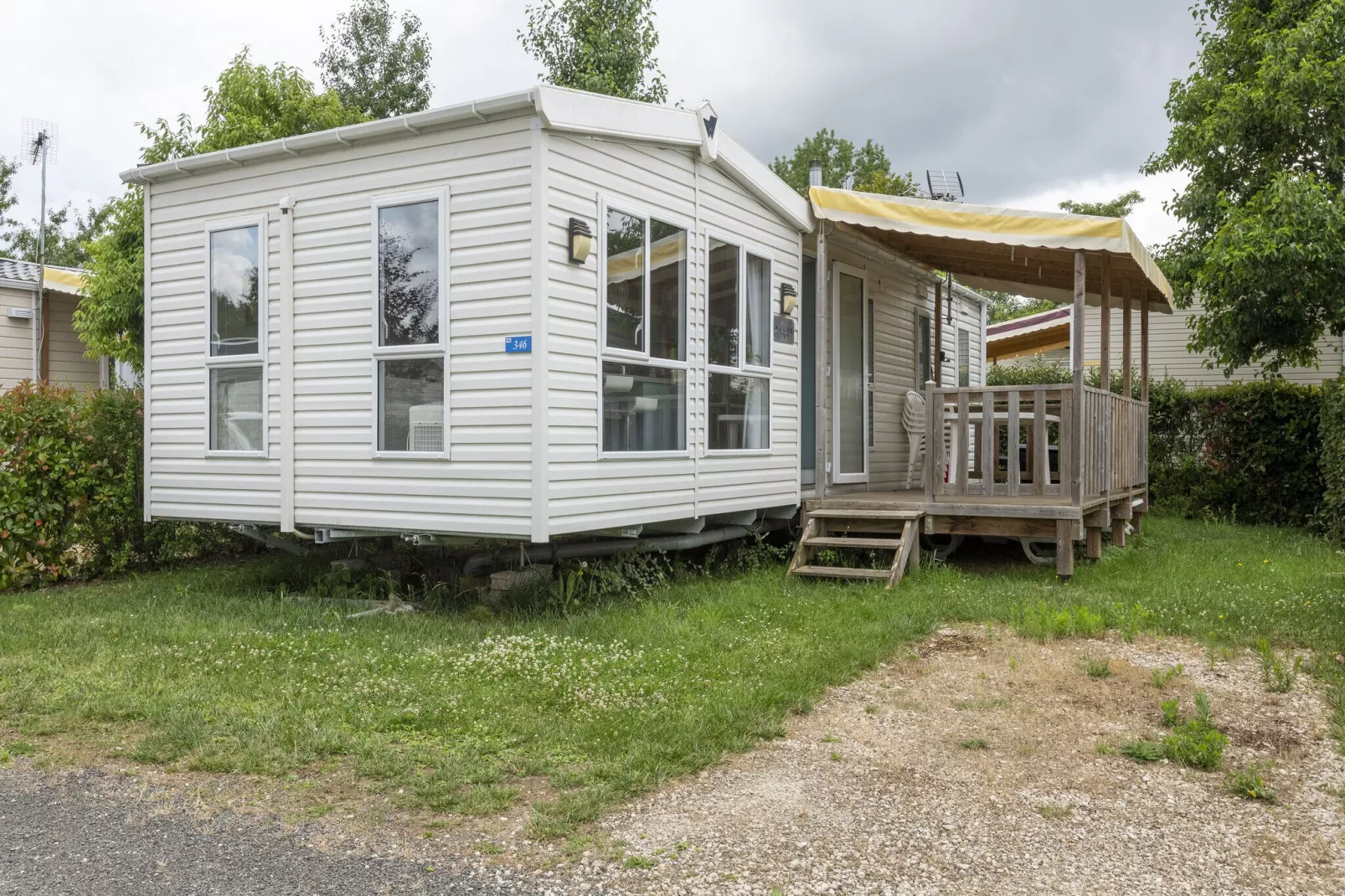 Mobilhome Excellence 6 personnes-Außenbereich Sommer