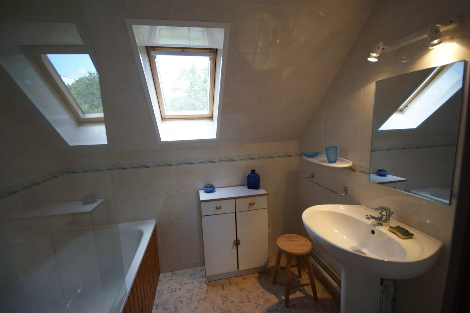 Maison de vacances Rueyres-Salle de bain