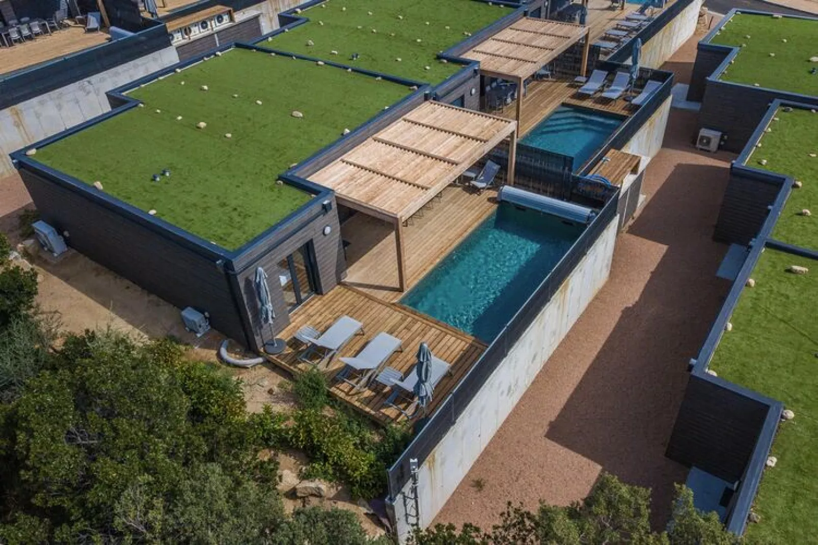 Residence Les Terrasses d'Arsella Porto Vecchio - M46 - House 3 bedrooms 6 pers private pool-Gardens summer