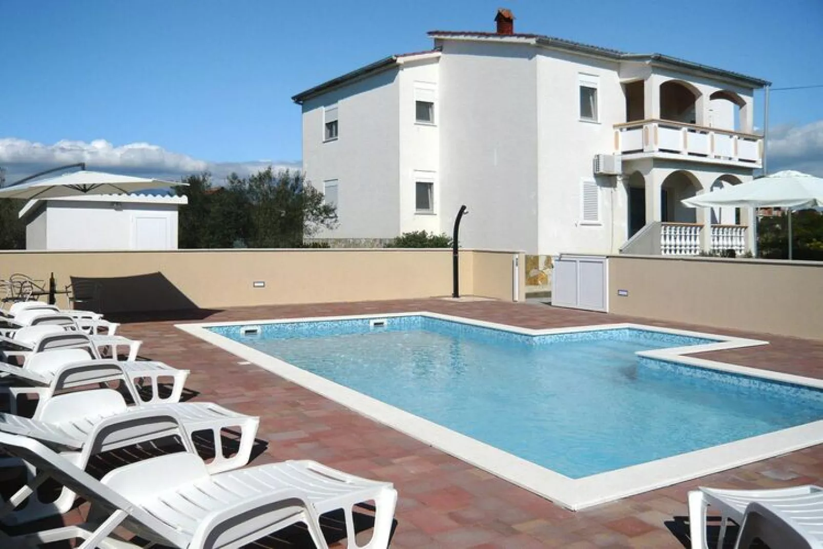 Holiday home Stipe, Vrsi-Mulo bei Nin-E12/Ferienhaus 180qm/12 pax-Außenbereich Sommer