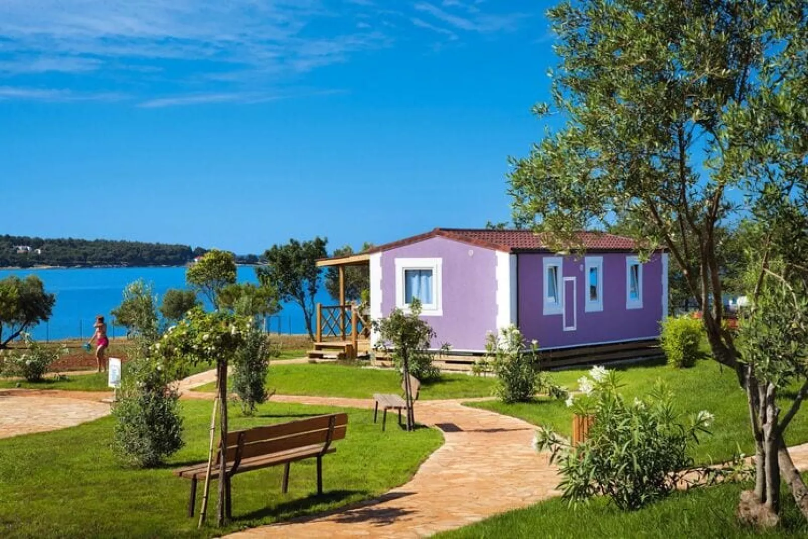 Aminess Sirena Campsite - Mobile home Premium - Novigrad - Istria-Außenbereich Sommer