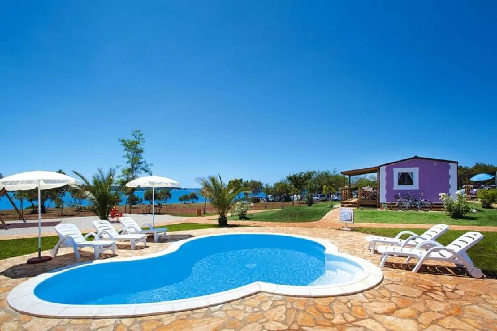 Aminess Sirena Campsite - Mobile home Premium - Novigrad - Istria-Schwimmbad