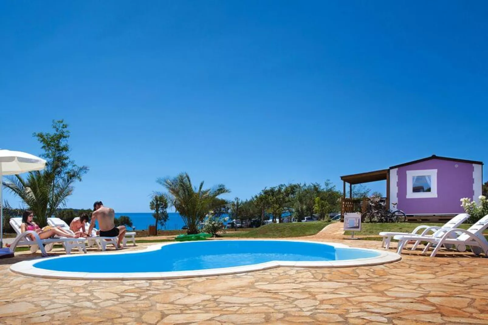 Aminess Sirena Campsite - Mobile home Premium - Novigrad - Istria-Schwimmbad