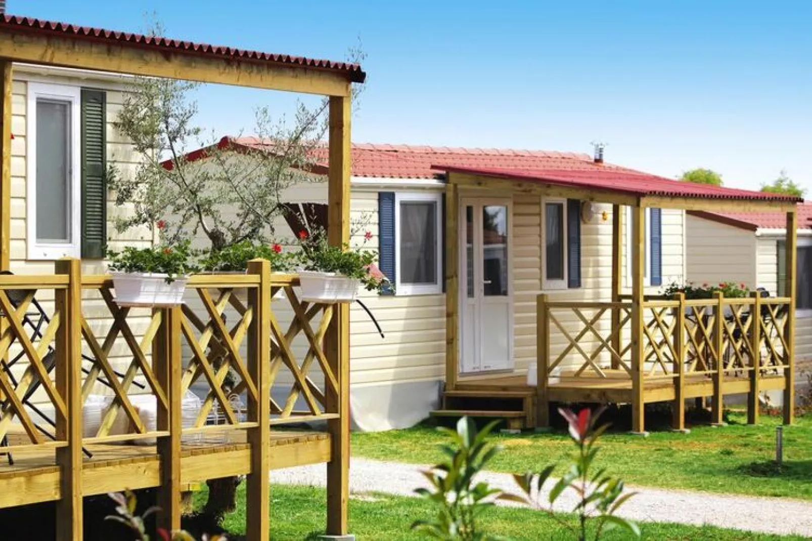 Aminess Sirena Campsite - Mobile home Premium - Novigrad - Istria-Außenbereich Sommer