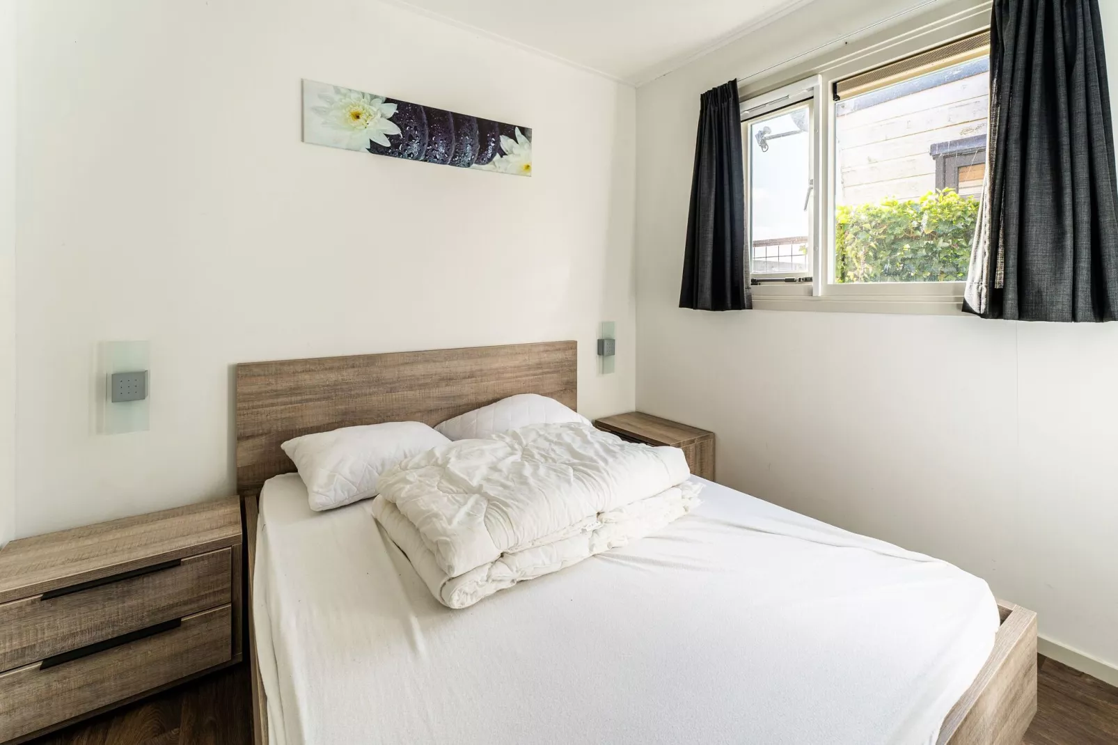 Luxe chalet 55 aan het water in Bantega met sloep 8 pax-Chambre