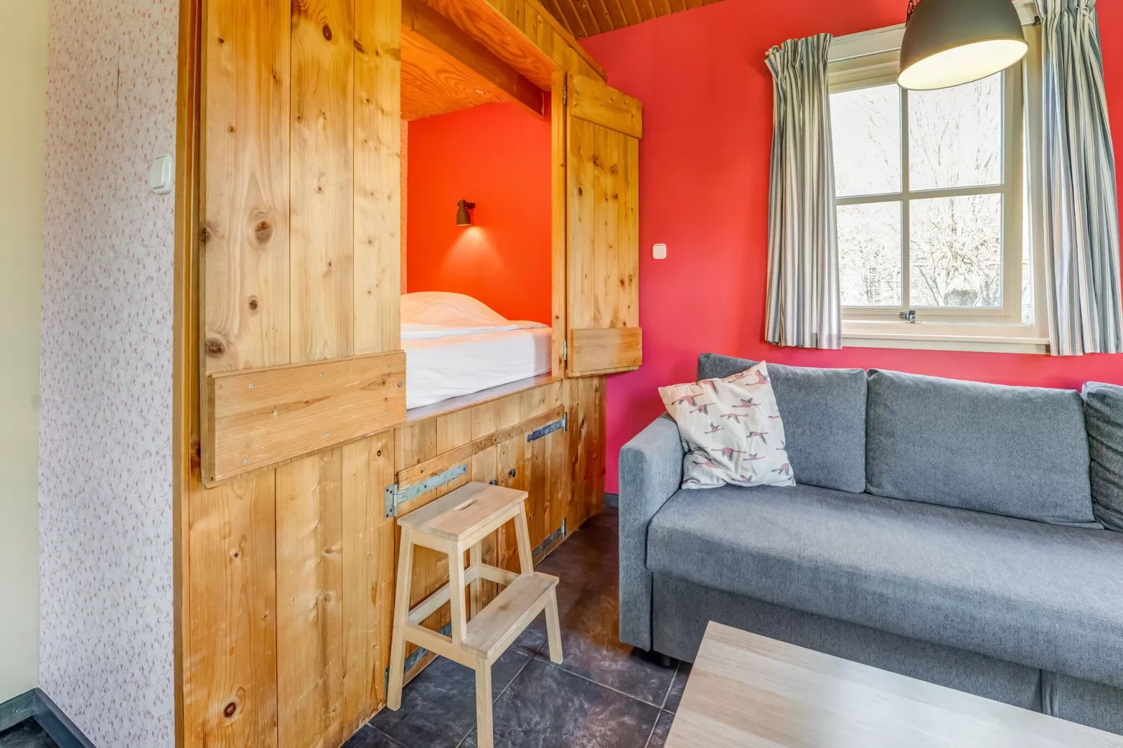 Vakantiehuisje 2 Vuur Groene Camping Lage Zwaluwe-Wohnzimmer