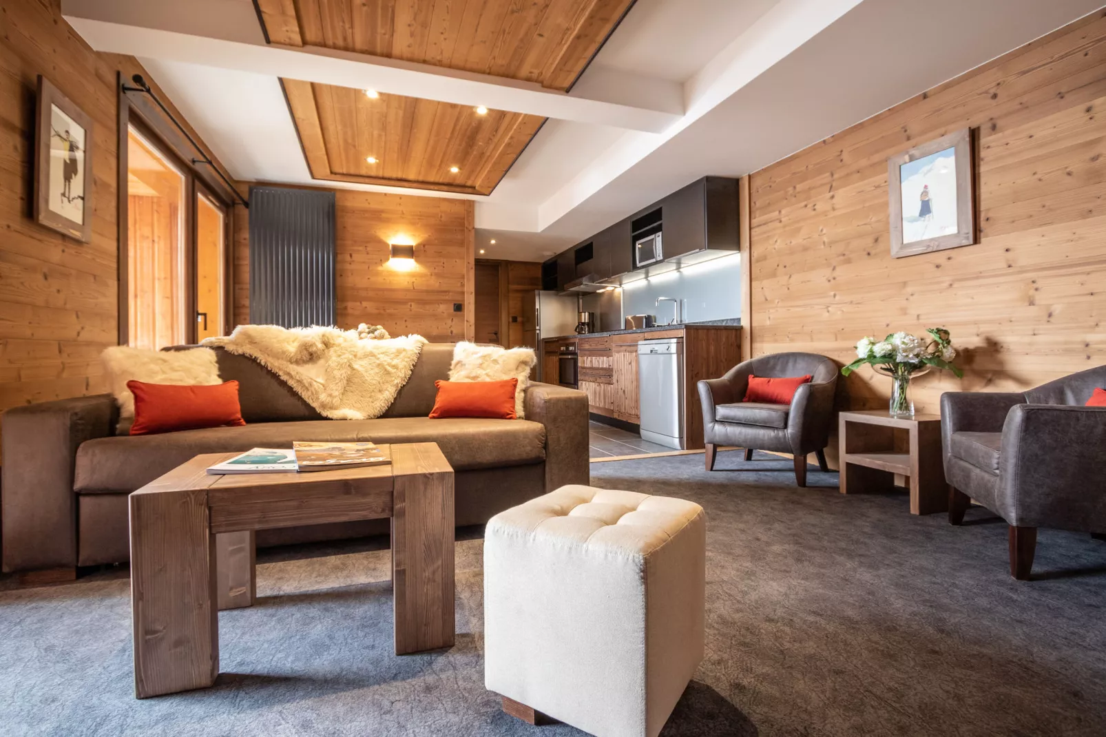 Chalet Altitude Val Thorens 3-Salon