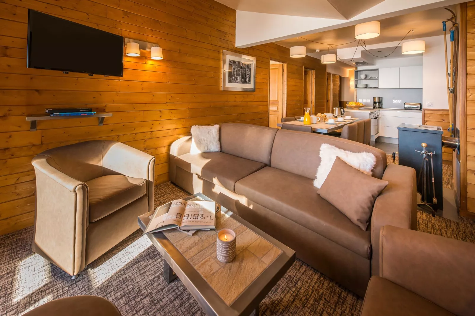 Chalet Altitude Val 2400 6-Salon