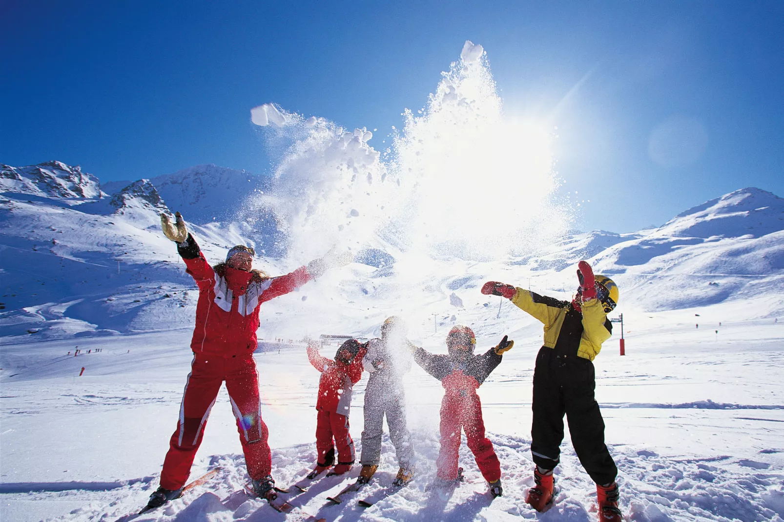 Chalet Altitude Val 2400 3-Gebiet Winter 1 km