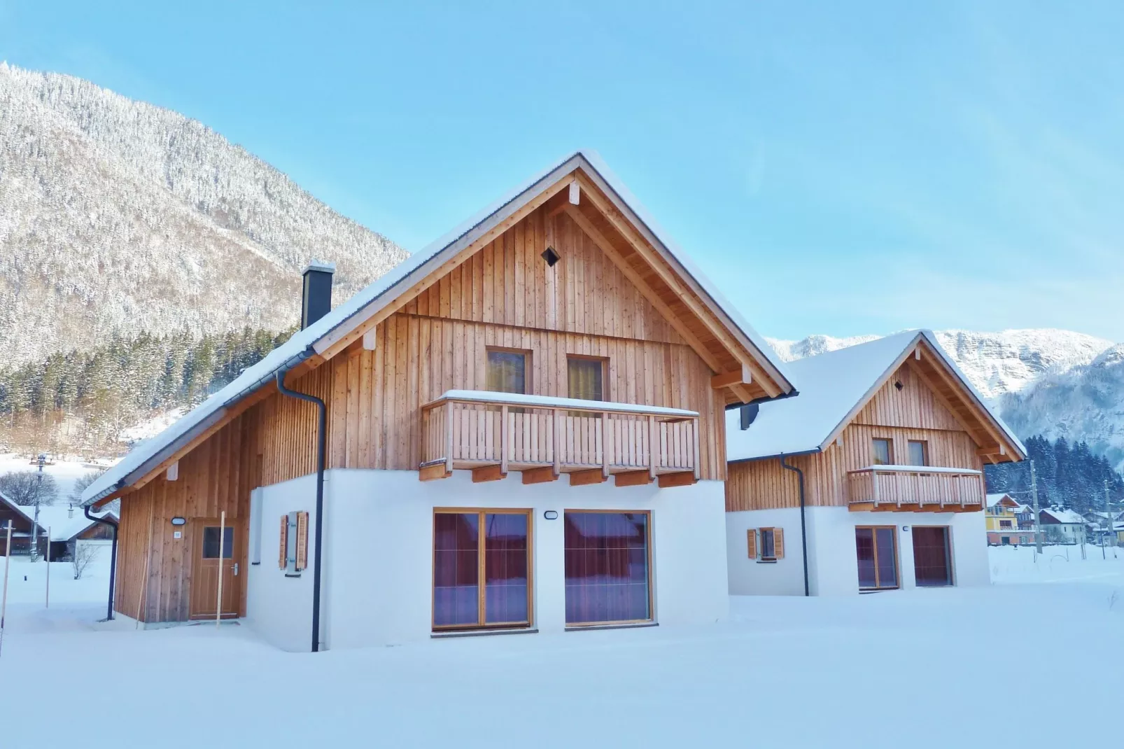 Luxery Salzkammergut Chalet D-Außenbereich Winter